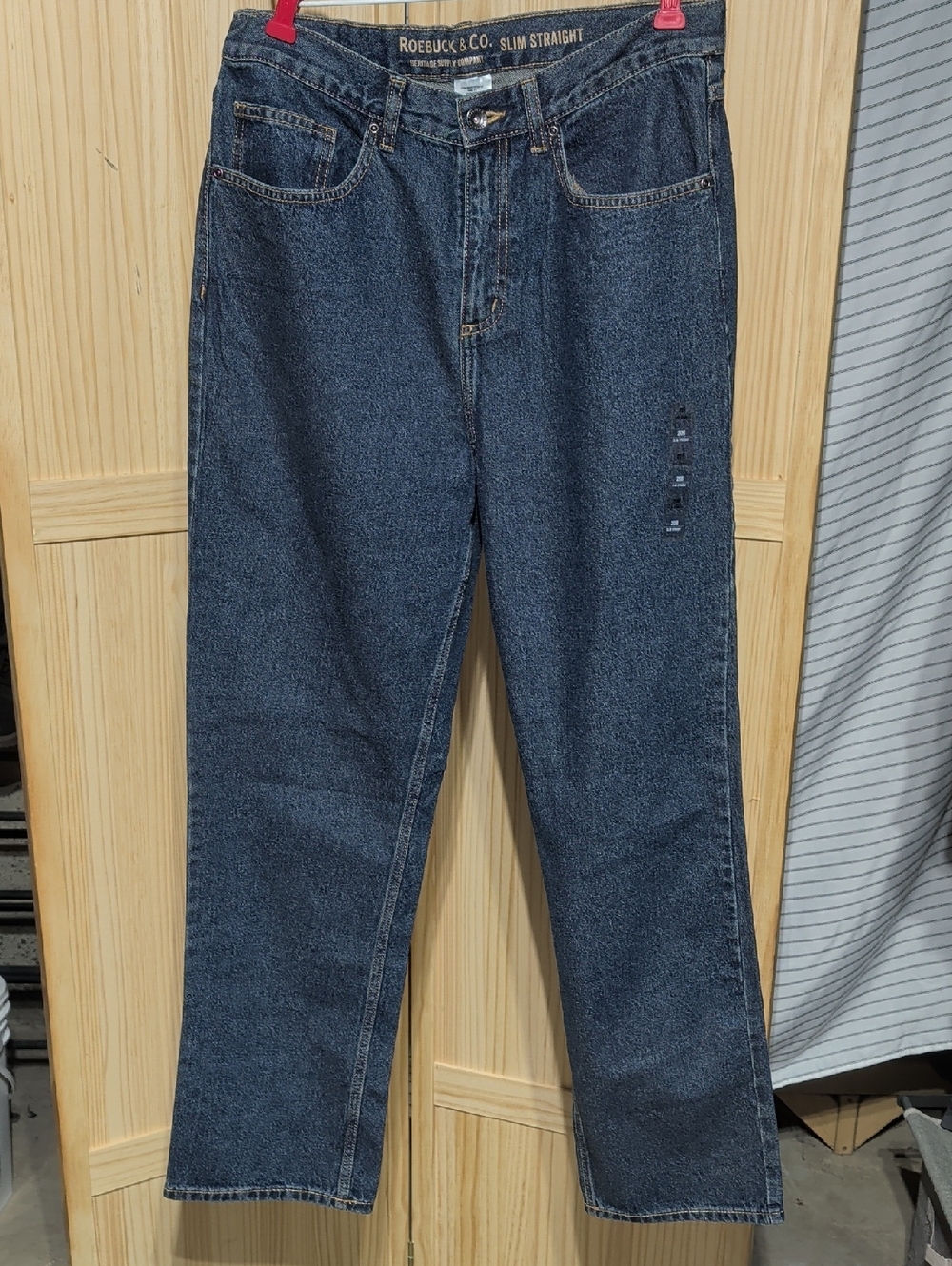 Roebuck & Co. Men's Slim Straight Jeans - Dark Indigo